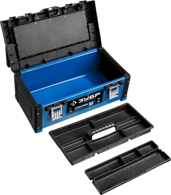 Ящик для инструмента "СПУТНИК-18" металлический, ЗУБР Профессионал ( 38153-18 ) Ящик для инструмента "СПУТНИК-18" металлический, ЗУБР Профессионал ( 38153-18 )