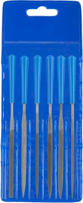 Набор ЗУБР "ЭКСПЕРТ": Надфили, пластмассовая ручка, насечка 2 = Бархатная, с чехлом, 100мм, 6шт,  ( 16022-2-H6 )