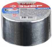 Алюминиевая лента, ЗУБР Профессионал 12262-50-10, до 120 °С, 60мкм, 50мм х 10м,  ( 12262-50-10 )