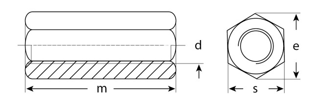 Гайка DIN 6334 переходная, M20, 5 кг, оцинкованная, ЗУБР,  ( 303750-20 )