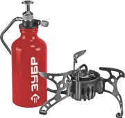 Горелка ЗУБР "ЭКСПЕРТ" туристическая мультитопливная, бензин или газ, в кейсе,  ( 68202 )