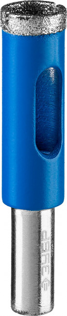 Сверло алмазное трубчатое по кафелю и стеклу, d=12 мм, зерно Р 60, ЗУБР Профессионал 29850-12,  ( 29850-12 )