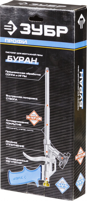 Пистолет для монтажной пены "ТИТАН", металлический корпус, тефлоновое покрытие, ЗУБР ( 06866_z02 )