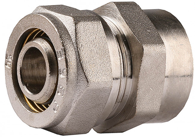 Соединитель ЗУБР с внутренней резьбой, цанга-гайка, 1/2"х20х2,0 мм, никель  ,  ( 51402-20-1/2 )