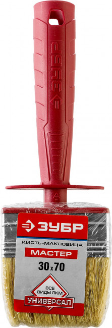 Макловица ЗУБР "УНИВЕРСАЛ - МАСТЕР", светлая щетина, пластмассовый корпус, 30х70мм,  ( 01825-07 )