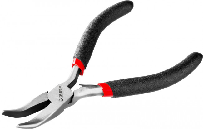 Тонкогубцы изогнутые ЗУБР, 120мм, ( 22169-4 ) Тонкогубцы изогнутые ЗУБР, 120мм, ( 22169-4 )