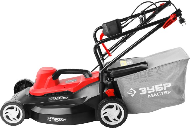 Газонокосилка электрическая, ЗУБР, роторная, ш/с 420 мм, центр. регулировка высоты 25-75 мм, травосборник 35 л, 1800 Вт, ( ЗГКЭ-42-1800 ) Газонокосилка электрическая, ЗУБР, роторная, ш/с 420 мм, центр. регулировка высоты 25-75 мм, травосборник 35 л, 1800 Вт, ( ЗГКЭ-42-1800 )