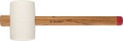 Киянка ЗУБР "МАСТЕР" резиновая белая, с деревянной рукояткой, 0,9кг,  ( 20511-900_z01 )
