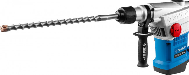Перфоратор SDS-Max, ЗУБР Профессионал ЗПМ-40-1250 ЭВК, 250-450 об/мин, 1400-2800 уд/мин, 10 Дж, 7 кг, 1250 Вт, кейс,  ( ЗПМ-40-1250 ЭВК )