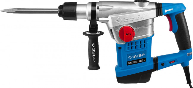 Перфоратор SDS-Max, ЗУБР Профессионал ЗПМ-40-1250 ЭВК, 250-450 об/мин, 1400-2800 уд/мин, 10 Дж, 7 кг, 1250 Вт, кейс,  ( ЗПМ-40-1250 ЭВК )