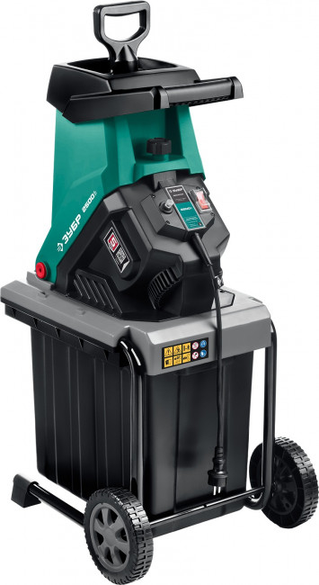 Измельчитель садовый электрический, ЗУБР ЗИЭ-40-2500, р/с 40 мм, контейнер 50 л, 2500 Вт,  ( ЗИЭ-40-2500 )