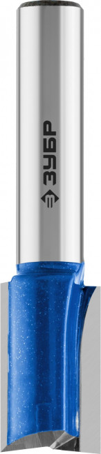 Фреза пазовая прямая с нижними подрезателями, D= 12мм, рабочая длина-20мм, хв.-8 мм, ЗУБР Профессионал, ( 28755-12-19 )