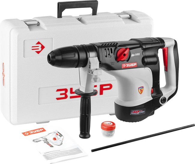 Перфоратор SDS-Max, ЗУБР Профессионал ЗПМ-40-1100 ЭК, 0-500 об/мин, 0-2800 уд/мин, 12 Дж, 7 кг, 1100 Вт, кейс,  ( ЗПМ-40-1100 ЭК ) Перфоратор SDS-Max, ЗУБР Профессионал ЗПМ-40-1100 ЭК, 0-500 об/мин, 0-2800 уд/мин, 12 Дж, 7 кг, 1100 Вт, кейс,  ( ЗПМ-40-1100 ЭК )