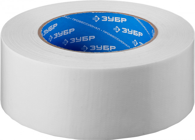 Армированная лента, ЗУБР Профессионал 12092-50-50, универсальная, влагостойкая, 48мм х 45м, белая,  ( 12092-50-50 )