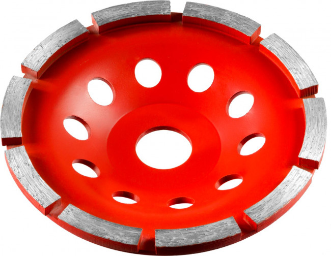 Чашка алмазная шлифовальная по бетону ЗУБР "МАСТЕР" сегментная однорядная, 125мм,  ( 33377-125 )