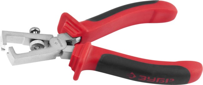 Плоскогубцы ЗУБР "МАСТЕР" для зачистки проводов, хромированные, d до 5мм, площадь поперечного сечения кабеля до 10мм2, 180мм,  ( 22025-9-18 )