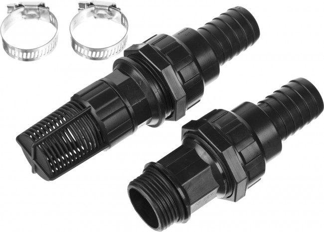 ЗУБР Набор для всасывающих шлангов: Обратный клапан с фильтром, адаптер, два хомута, ( 40316 ) ЗУБР Набор для всасывающих шлангов: Обратный клапан с фильтром, адаптер, два хомута, ( 40316 )