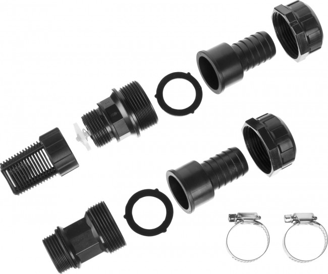 ЗУБР Набор для всасывающих шлангов: Обратный клапан с фильтром, адаптер, два хомута, ( 40316 ) ЗУБР Набор для всасывающих шлангов: Обратный клапан с фильтром, адаптер, два хомута, ( 40316 )