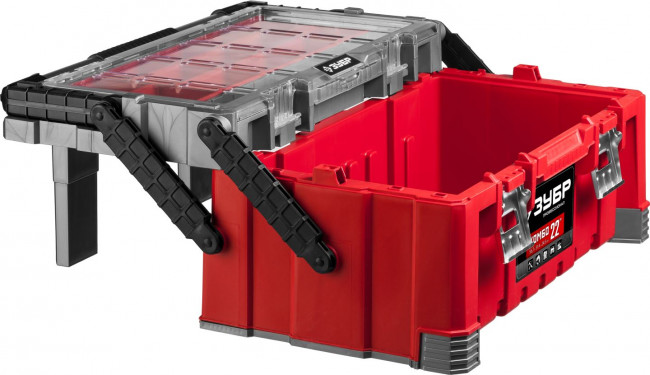 Ящик-органайзер для инструмента "КОМБО-22" пластиковый, ЗУБР Профессионал ( 38138-22_z01 )