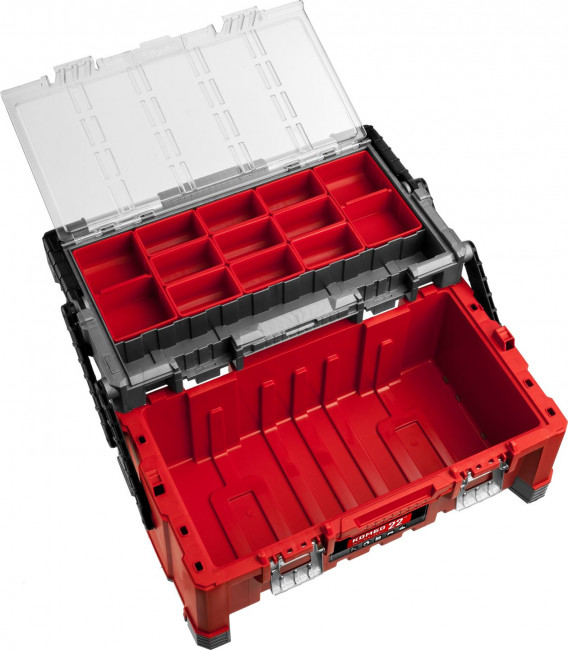 Ящик-органайзер для инструмента "КОМБО-22" пластиковый, ЗУБР Профессионал ( 38138-22_z01 )