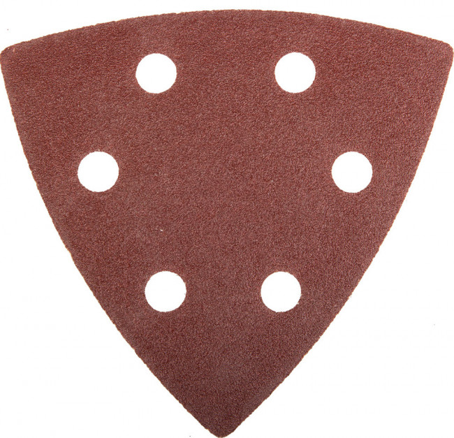 Треугольник шлифовальный ЗУБР "МАСТЕР" универсальный на велкро основе, 6 отверстий, Р100, 93х93х93мм, 5шт ,  ( 35583-100 ) Треугольник шлифовальный ЗУБР "МАСТЕР" универсальный на велкро основе, 6 отверстий, Р100, 93х93х93мм, 5шт ,  ( 35583-100 )