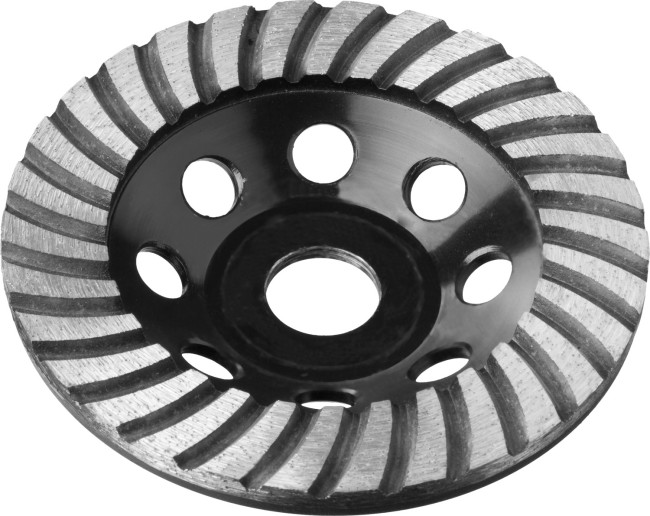 Чашка ЗУБР алмазная сегментированная, высота 22,2мм, 125мм,  ( 33371-125 )