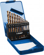 Набор сверл по металлу 13 шт (d=1,5-6,5 мм), КОБАЛЬТ, сталь Р6М5К5, класс А, ЗУБР Профессионал 29626-H13