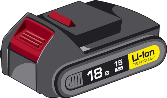 Аккумуляторная батарея 18 В, Li-Ion, 1.5 Ач, ЗУБР,  ( АКБ-18-Ли 15М2 )