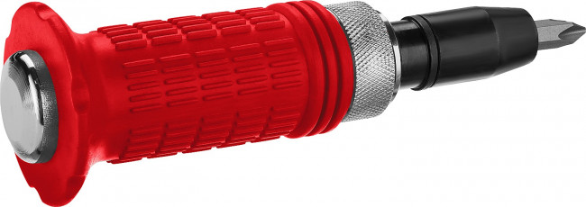 ЗУБР отвертка ударно-поворотная, обрезиненная рукоятка с протектором 8 предм., ( 2565 )