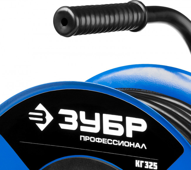 КГ 325 удлинитель на катушке, 50 м, 4000 Вт, 4 гнезда, IP44, КГ 3х2,5 кв мм, ЗУБР Профессионал,  ( 55079-50 )