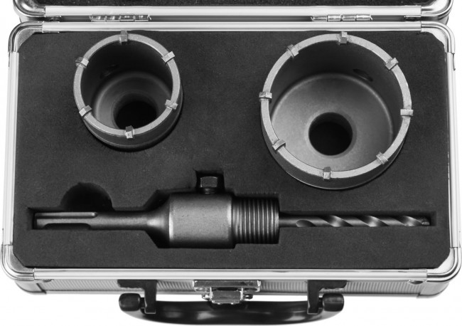 Набор коронок по бетону с оснасткой, d = 50, 68 мм, кейс, ЗУБР Мастер 29211-H2 ( 29211-H2 )