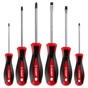 Набор: Отвертки слесарные, Cr-V сталь, эргономичная двухкомпонентная рукоятка, магнитный наконечник, в коробке, ЗУБР Мастер,  ( 25066 )