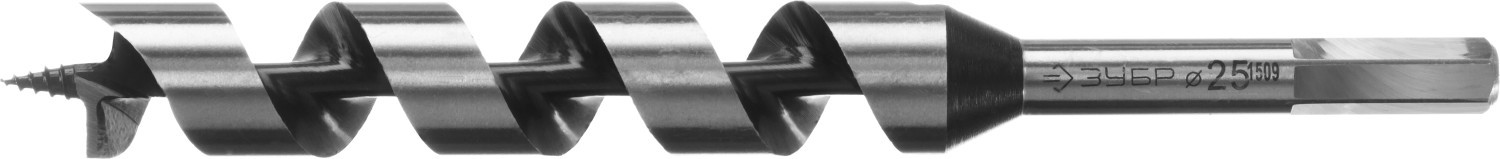 Сверло по дереву, спираль Левиса, HEX хвостовик, ЗУБР Эксперт 2948-235-25, d=25х235мм,  ( 2948-235-25_z01 )