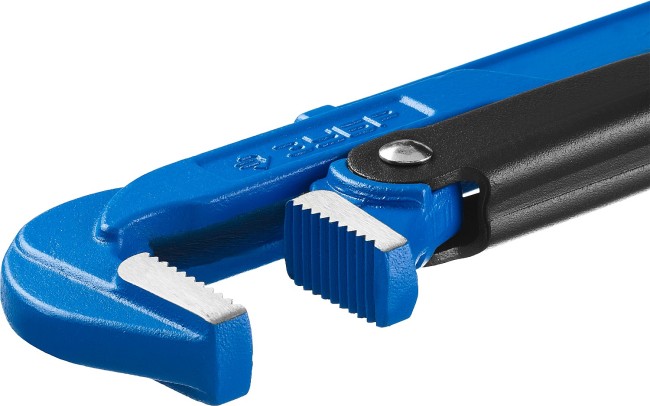 Ключ трубный рычажный ЗУБР "ПРОФЕССИОНАЛ", прямые губки, цельнокованый, Сr-V, № 2, 1,5",  ( 27335-2_z01 )