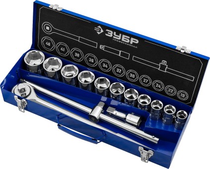 Набор ЗУБР "ПРОФЕССИОНАЛ": 3/4", 14 предметов,  ( 27660-H14 )