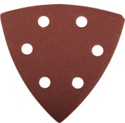 Треугольник шлифовальный ЗУБР "МАСТЕР" универсальный на велкро основе, 6 отверстий, Р180, 93х93х93мм, 5шт ,  ( 35583-180 )