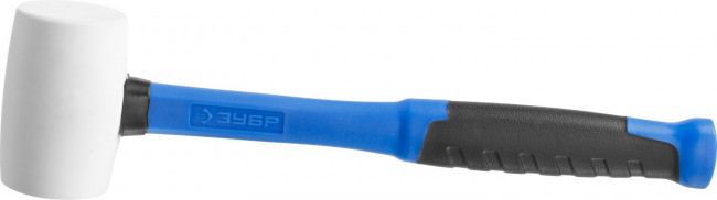 Киянка ЗУБР "ПРОФЕССИОНАЛ" резиновая белая, с фиберглассовой ручкой, 230г,  ( 20531-230_z02 ) Киянка ЗУБР "ПРОФЕССИОНАЛ" резиновая белая, с фиберглассовой ручкой, 230г,  ( 20531-230_z02 )