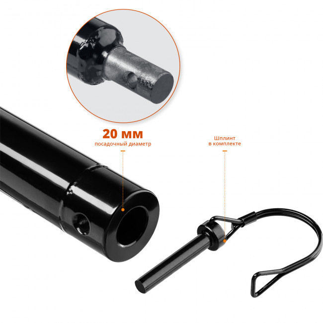 Удлинитель шнека для мотобуров, 1000 мм, ЗУБР,  ( 7050-100 )