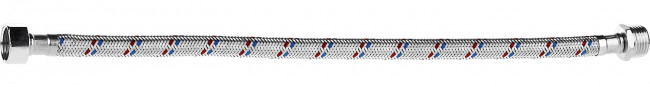 Подводка гибкая ЗУБР для воды, оплетка из нержавеющей стали, г/ш 1/2" - 0,4м,  ( 51005-G/S-040 )