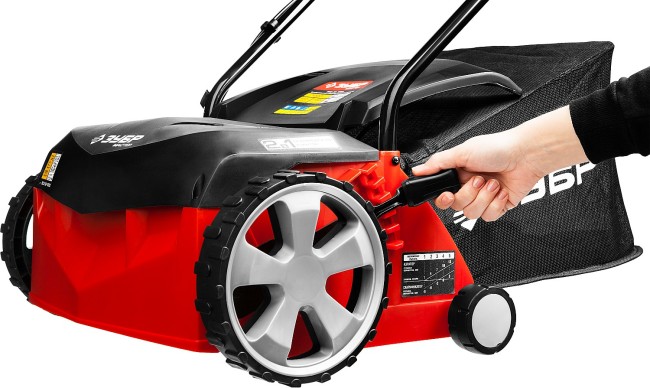 Аэратор-скарификатор электрический, ЗУБР ЗСЭ-32-1000, 2 в 1, ш/с 360 мм, высота аэрации -10:+10 мм, 4 установок, 1600 Вт,  ( ЗСЭ-32-1000 )