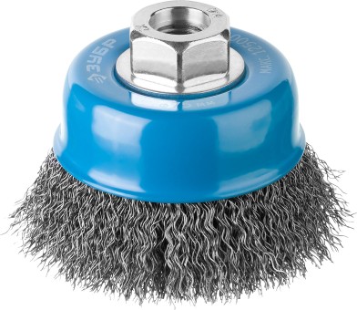 ЗУБР "ПРОФЕССИОНАЛ". Щетка чашечная для УШМ, витая стальная проволока 0,3мм, 75ммхМ14,  ( 35261-075_z02 )
