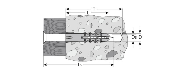 Дюбель распорный полипропиленовый, тип "Ёжик", в комплекте с шурупом, 10 х 60 / 5,0 х 80 мм, 6 шт, ЗУБР,  ( 30661-10-60 )