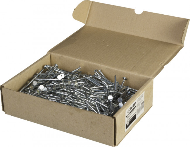 Гвозди с большой потайной головкой, оцинкованные, 100 х 4.2 мм, 5 кг, ЗУБР,  ( 305090-42-100 )