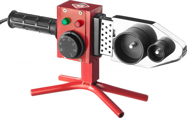 Сварочный аппарат (паяльник) для полипропиленовых труб, ЗУБР Мастер АСТ-800, 800 Вт, 50-300С, насадки 20, 25, 32, 40, 50, 63мм, мет. кейс, 220В,  ( АСТ-800 )