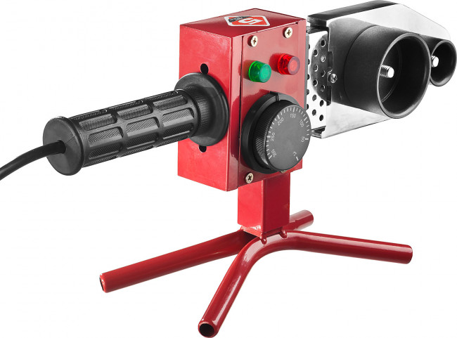 Сварочный аппарат (паяльник) для полипропиленовых труб, ЗУБР Мастер АСТ-800, 800 Вт, 50-300С, насадки 20, 25, 32, 40, 50, 63мм, мет. кейс, 220В,  ( АСТ-800 )