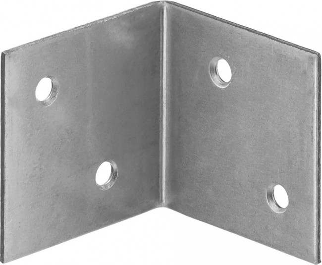 Уголок мебельный широкий УМШ-1.5, 40х40х40 х 1.5мм, белый цинк, ЗУБР, ( 31034-40 )