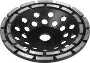 Чашка ЗУБР алмазная сегментная двухрядная, высота 22,2мм, 180мм,  ( 33372-180 )