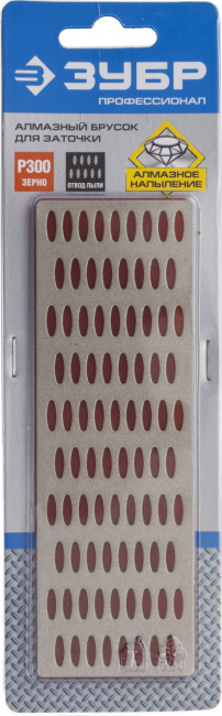 Алмазный брусок ЗУБР "ПРОФЕССИОНАЛ" заточной, средняя зернистость, Р300, 50х150мм,  ( 35715-02_z01 )
