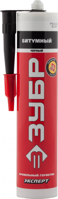 Герметик битумный ЗУБР черный, 280мл, ( 41241 ) Герметик битумный ЗУБР черный, 280мл, ( 41241 )