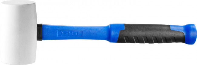 Киянка ЗУБР "ПРОФЕССИОНАЛ" резиновая белая, с фиберглассовой ручкой, 680г,  ( 20531-680_z02 ) Киянка ЗУБР "ПРОФЕССИОНАЛ" резиновая белая, с фиберглассовой ручкой, 680г,  ( 20531-680_z02 )